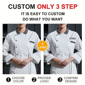 Uniformes de Restaurante Japonés, Chaqueta de Cocina de Manga Larga para Hombre, Chaquetas de Chef Económicas - Product Image 4