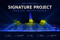 Fuente Musical Profesional para Espectáculos Acuáticos, Fuente de Agua Grande para Exteriores, Sistema de Luces LED DMX, Proyecto Llave en Mano EPC