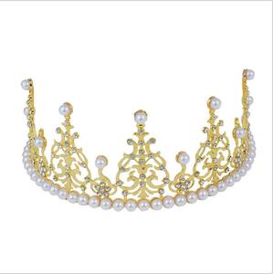 Tiaras y Coronas de Oro, Plata y Perlas, Coronas de Novia de Aleación con Pedrería, Tiaras <span class=keywords><strong>para</strong></span> Fiesta, Decoración <span class=keywords><strong>para</strong></span> Pasteles - Product Image 6