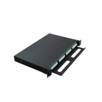 Boîtier de raccordement MPO haute densité pour panneau de brassage de fibres optiques LC 96 cœurs SM, montable en rack