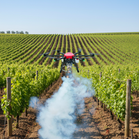 Drone pulvérisateur thermique UAV pour usage agricole, lutte commerciale contre les moustiques, application de pesticides sur arbres fruitiers