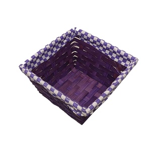 Factory Customized Woven Bamboo Festival <strong>Gift</strong> <strong>Basket</strong> Bamboo Storage Display <strong>Basket</strong> Bamboo <strong>Easter</strong> Decoration <strong>Basket</strong> with Liner - Product Image 3