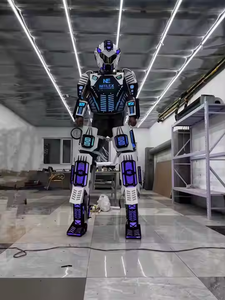 Costume <span class=keywords><strong>Robot</strong></span> LED con Logo Personalizzato, Cambio Colore RGB, Design EVA, Costume per Feste con Trampoli LED, Disfraces <span class=keywords><strong>Robot</strong></span> LED - Product Image 2