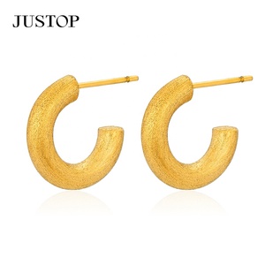 Aros de moda OEM/OEM, impermeables, de acero inoxidable, chapados en oro, hipoalergénicos, proveedor de joyería de moda, aretes de oro de 14k y 18k - Product Image 4
