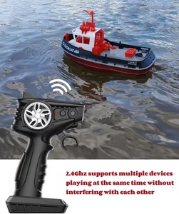 Kk New <span class=keywords><strong>Mini</strong></span> <span class=keywords><strong>Tugboat</strong></span> 2.4G 1/72 Quy Mô Chống Va Chạm Thân Máy bay 8 Km/h Tốc Độ 15Min Thời Hạn <span class=keywords><strong>RC</strong></span> Thuyền Kid Của Mô Phỏng Ánh Sáng Không Thấm Nước - Product Image 3