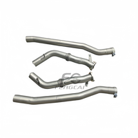 Tuyau d'échappement avant droit en acier inoxydable SS304 pour Porsche Cayenne Turbo GTS 4.0 – Modification sonore, ajustement direct
