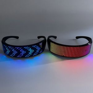 Ứng Dụng Điều Khiển Thông Minh LED Kính Sáng USB Sạc Hiển Thị Văn Bản Hoạt Hình Tự Làm Tin Nhắn LED Shining Rave Kính Cho Đảng Thanh - Product Image 4