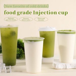 Vasos de Plástico PP Desechables Transparentes con Logotipo Personalizado y Tapas para Té con Leche, Café, Jugo, 500 ml, 700 ml, Vasos de Plástico Reutilizables al por Mayor - Product Image 2