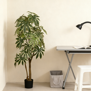 Árbol de Aralia Japonés Artificial de 150 cm, Planta Artificial en Maceta de Plástico Realista y Elegante para Interiores, Año Nuevo, Día de San Valentín - Product Image 2