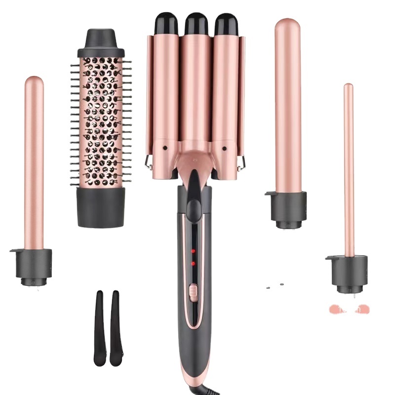 Hot Heated Comb Hair Straightener Curler
