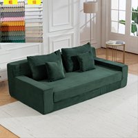 Canapé-lit compressé sous vide : Chaise longue modulaire pliable à double usage pour salon, idéale pour les petites et grandes maisons