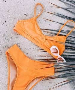 Set di Design da donna Bikini da donna a 4 vie elasticizzati Spandex in tessuto 80 + tessuto da bagno