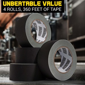 لاصق مخصص 50X50M <span class=keywords><strong>3</strong></span> بوصة أسود أبيض ممتاز للأعمال مطفأ حافة لاصق قماش غافا شريط غافا لتجليد الكتب - Product Image 6