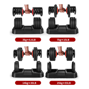 Fitness Fast Adjust <strong>Weight</strong> for Body Workout Fitness Adjustable Dumbbells with Anti-Slip Metal <strong>Handle</strong> for Exercise - Product Image 4