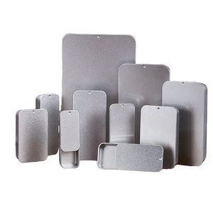 กล่องดีบุกโลหะสีดำภาชนะบรรจุกระป๋องสี่เหลี่ยมเปล่าสำหรับยาสีฟันน้ำหอมบลัชลูกอมเครื่องประดับยาหัตถกรรม - Product Image 5