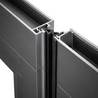 Porte de garage sectionnelle motorisée automatique de haute qualité avec grand panneau en verre et cadre en aluminium, étanche aux intempéries, pour villa moderne