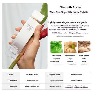 Elizabeth Arden White Tea Ginger Lily EDT para Mujer, 50 ml, Fragancia Floral Oriental de Larga Duración para Spa/<span class=keywords><strong>Hotel</strong></span>, Suministro al por Mayor - Product Image 2