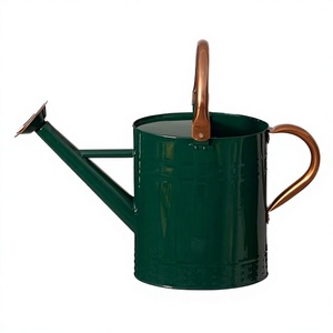 Galvanized Heavy Duty Iron Watering Can for Outdoor Garden <b>Plant</b> Use 2 gallon Water can Farmhouse Style Decorative Watering Can - Product Image 4