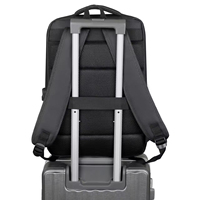 Sac à dos d'ordinateur portable personnalisé, étanche, minimaliste, pour usage quotidien et extérieur, en tissu Oxford durable avec fermeture éclair et port USB