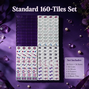 Fichas de Mahjong Americanas Transparentes de Color Morado, Fichas de Conejo de la Suerte de Acrílico de 3 Capas, Fichas Joker para Regalos de Navidad, Halloween y Festividades - Product Image 2