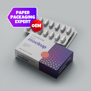 Boîte d'emballage en papier pharmaceutique avec logo personnalisé imprimé |   Boîte à médicaments en carton écologique, fabrication OEM, vente en gros, Selangor - Product Image 3