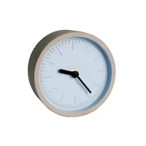 원형 자동 디지털 테이블 시계 콘크리트 알람 시계