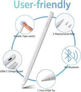 <span class=keywords><strong>Penna</strong></span> Stylus <span class=keywords><strong>per</strong></span> <span class=keywords><strong>iPad</strong></span> 11a e 10a Generazione, Ricarica Rapida, Riconoscimento del Palmo, <span class=keywords><strong>Compatibile</strong></span> con Apple Pencil 2018-2025 - Product Image 2