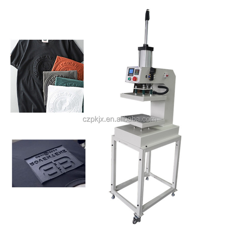Pneumatic Heat Press Machine 3d Fabric Leather Embossing Machine