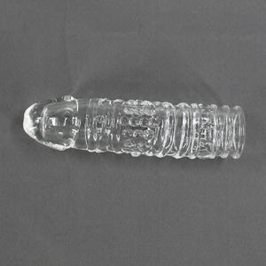 Herren Streitkolben Extended Thick Crystal Clear Realistische wasserdichte <span class=keywords><strong>Penis</strong></span> abdeckung Fabrik Großhandel Produkte für Erwachsene Dildos Sexspielzeug - Product Image 6