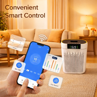 Purificateur d'air domestique de grande capacité personnalisé de haute qualité avec filtre HEPA, purificateur électrique pour un air ambiant plus pur