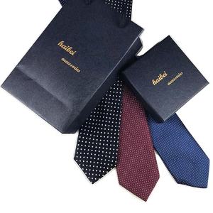 Cravates en soie de haute qualité <span class=keywords><strong>Cravate</strong></span> à <span class=keywords><strong>pois</strong></span> <span class=keywords><strong>bleu</strong></span> <span class=keywords><strong>marine</strong></span> Cravates en soie personnalisées pour hommes - Product Image 6