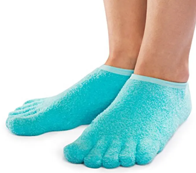 Amaze hot sell Spa Gel moisturizing five toes socks gel spa socks for foot care Moisturizing Socks