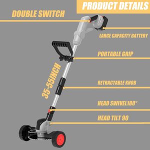 Desbrozadora Inalámbrica Industrial DANNUO, Cortadora de Césped Eléctrica Ligera con Batería de 21V, 2000mAh, 300L - Product Image 2