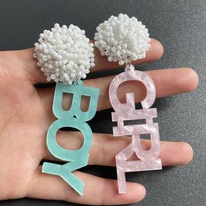 Pendientes únicos de cuentas de semillas inigualables, pendientes <span class=keywords><strong>colombianos</strong></span> de acrílico para niño y niña, joyería hecha a mano para mujer, accesorios de primavera - Product Image 4