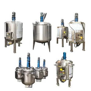 Stainless Steel Blending Tank Body Gel Dishwashing Liquid Detergent Homogenizing Mixer Shampoo And Conditioner Making Machine