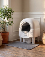 Nouvelle litière automatique intelligente et écologique pour chat avec grande capacité, auto-nettoyante, contrôle par application, contrôle des odeurs et design facile à nettoyer