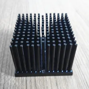 High grade schwarz eloxiert 1070 aluminium pin fin kalt schmieden kühlkörper