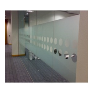 Cloison en verre <span class=keywords><strong>sablé</strong></span> givré trempé gravé à l'acide épais de 8mm pour le bureau - Product Image 3