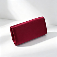 Pochette de soirée plissée en satin de luxe avec strass, sac à main scintillant pour femme, élégant pour mariage et fête