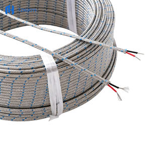 Fil de thermocouple de précision en acier inoxydable blindé haute température, tressé en fibre de verre, type K, fil de compensation pour <span class=keywords><strong>l</strong></span>'alimentation - Product Image 1