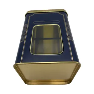 Benutzer definierte Metall quadratische Taschen Zinn Box Verpackung Top Qualität Tee Quadrat Metall Verpackung Quadrat Metall Geschenk Lebensmittel qualität Zinn