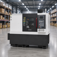 Fournisseur B2B CKD46, tour CNC à lit incliné de précision pour la découpe des métaux, trou de 56 mm