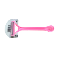 Rasoir jetable à double lame avec bande lubrifiante Bikini corporel en acier inoxydable pour femmes Emballage de carte suspendu