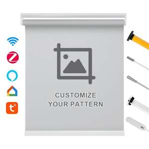 ستائر نوافذ آلية معتمة مقاومة للماء مع نظام أليكسا الذكي المدمج وواي فاي وزيجبي، تصنيع حسب الطلب - Product Image 3