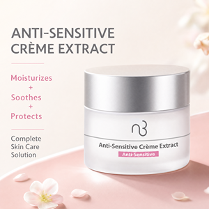 Crème Visage Hydratante Apaisante pour <span class=keywords><strong>Peaux</strong></span> Sensibles - Formule Douce Clinique à l'Extrait Naturel - Soulagement des Rougeurs - Confort Quotidien - Product Image 4