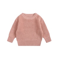 Enfant en bas âge bébé fille garçon pull automne hiver chaud à manches longues hauts en tricot bébé pull pull