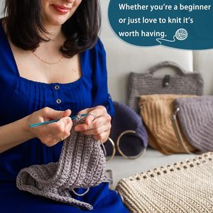 Crochets à <span class=keywords><strong>crochet</strong></span> en aluminium multicolores <span class=keywords><strong>de</strong></span> 2 à 10 mm pour le bricolage, kit <span class=keywords><strong>de</strong></span> couture pour broderie et travaux au fil, emballé dans un sac - Product Image 6