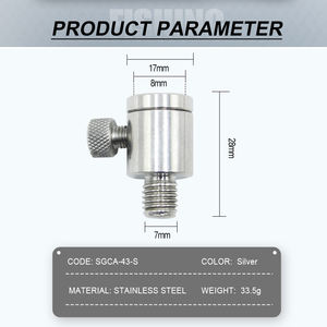 Selco อะแดปเตอร์ตก<span class=keywords><strong>ปลา</strong></span>แบบเร็วสำหรับงานหนักข้อต่อสแตนเลสสำหรับสัญญาณเตือน<span class=keywords><strong>กัด</strong></span>และที่<span class=keywords><strong>วาง</strong></span>คันเบ็ด - Product Image 4