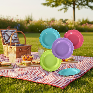 CASAMAX WL AA-0466-2 Piatto Colorato in Plastica Creativo Classico Durevole - Product Image 3