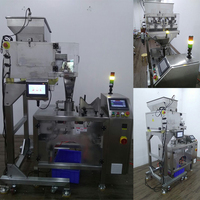 Machine d'emballage alimentaire automatique à 4 têtes linéaires pour le pesage, le remplissage, l'emballage et l'étiquetage de poudres, pour noix, grains de café, thé, télécommande